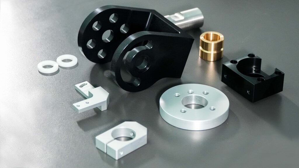 CNC machining different metal material parts